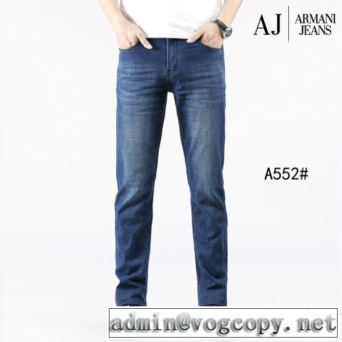 2019年の春夏に着たい 透け感優しい アルマーニ ARMANI ストレートデニムパンツ 爽やかさ