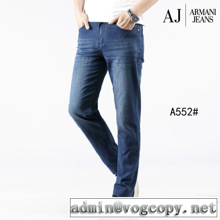2019年の春夏に着たい 透け感優しい アルマーニ ARMANI ストレートデニムパンツ 爽やかさ