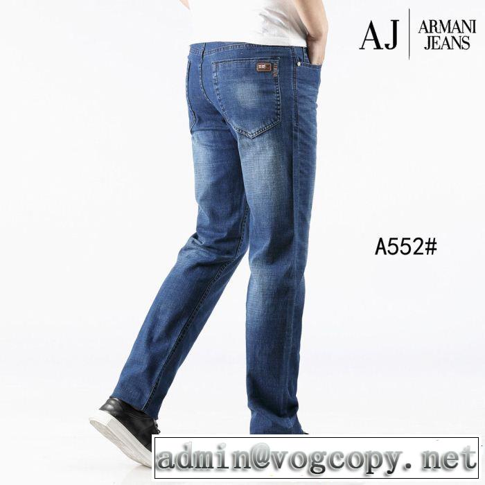 2019年の春夏に着たい 透け感優しい アルマーニ ARMANI ストレートデニムパンツ 爽やかさ
