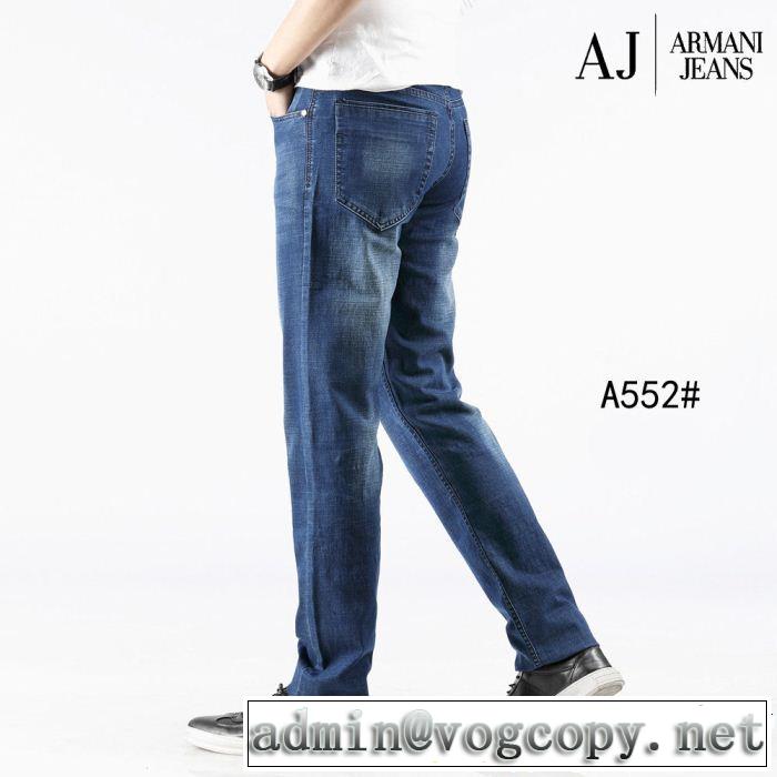 2019年の春夏に着たい 透け感優しい アルマーニ ARMANI ストレートデニムパンツ 爽やかさ