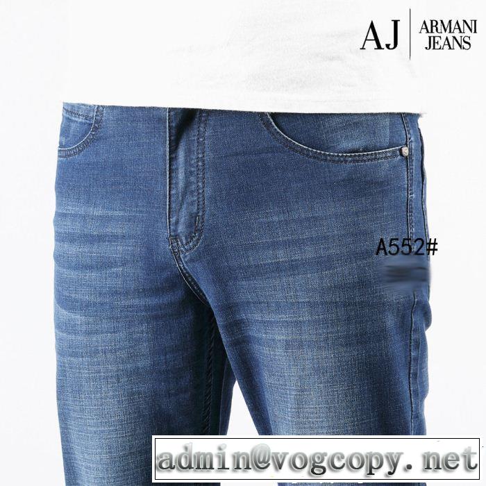 2019年の春夏に着たい 透け感優しい アルマーニ ARMANI ストレートデニムパンツ 爽やかさ
