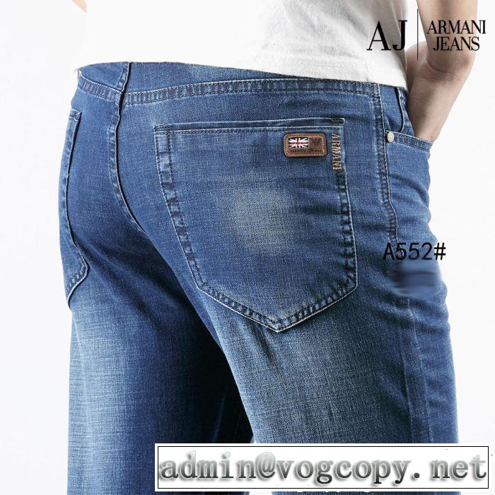 2019年の春夏に着たい 透け感優しい アルマーニ ARMANI ストレートデニムパンツ 爽やかさ