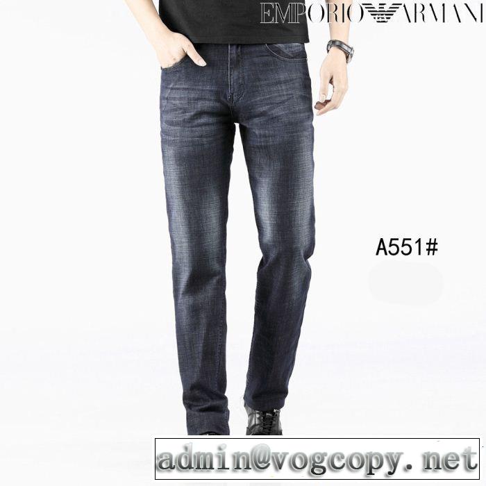 アルマーニ ARMANI ストレートデニムパンツ 2019夏色っぽさ 大人っぽく仕上げ カジュアルさ