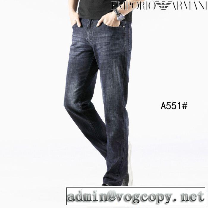 アルマーニ ARMANI ストレートデニムパンツ 2019夏色っぽさ 大人っぽく仕上げ カジュアルさ
