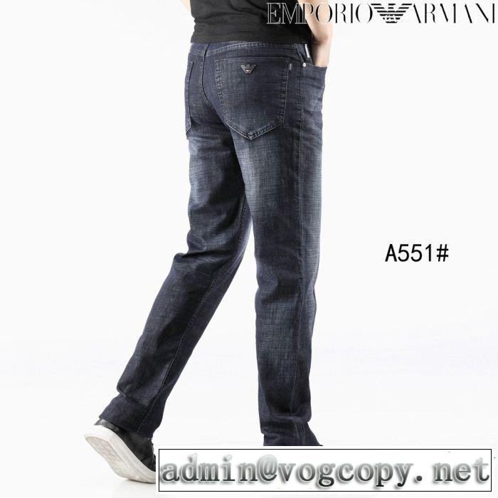 アルマーニ ARMANI ストレートデニムパンツ 2019夏色っぽさ 大人っぽく仕上げ カジュアルさ
