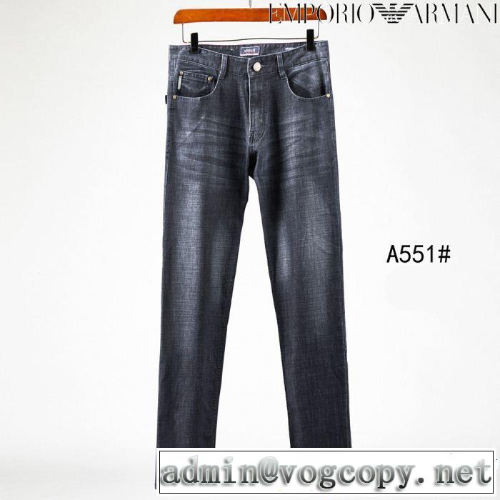 アルマーニ ARMANI ストレートデニムパンツ 2019夏色っぽさ 大人っぽく仕上げ カジュアルさ