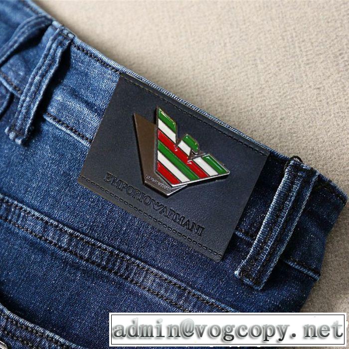 ARMANI ストレートデニムパンツ アルマーニ 2019年春夏のトレンドアイテム 抜け感スゴイ
