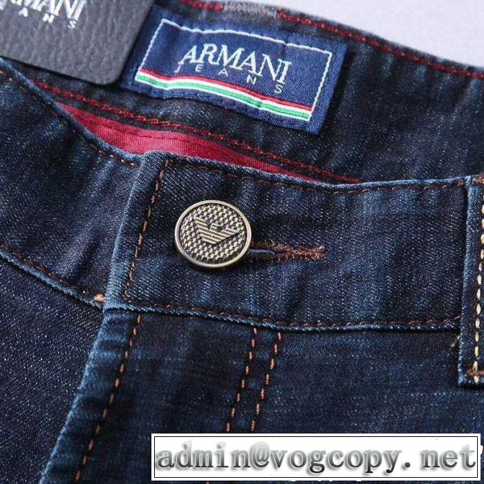 2019春夏も引き続きトレンド アルマーニ ARMANI ストレートデニムパンツ 今っぽいトレンド
