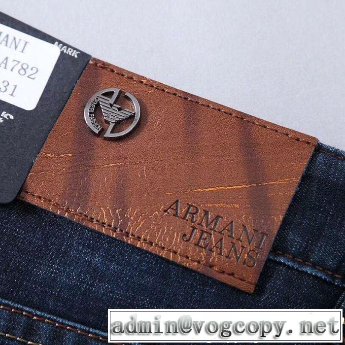 2019春夏も引き続きトレンド アルマーニ ARMANI ストレートデニムパンツ 今っぽいトレンド