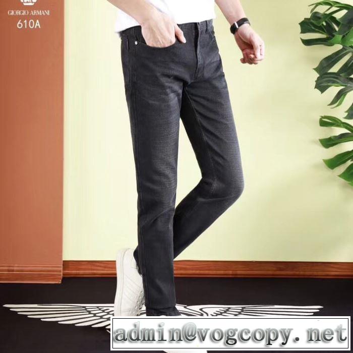 2019年夏の一押しファッションアイテム アルマーニ ARMANI 人気ストリートブランド新品 デニムパンツ