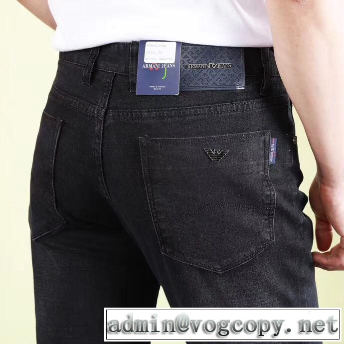 2019年夏の一押しファッションアイテム アルマーニ ARMANI 人気ストリートブランド新品 デニムパンツ