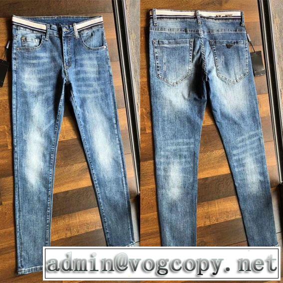 上品なリラックス感 アルマーニ2019春夏は人気定番  ARMANI デニムパンツ オシャレ印象で人気の高い
