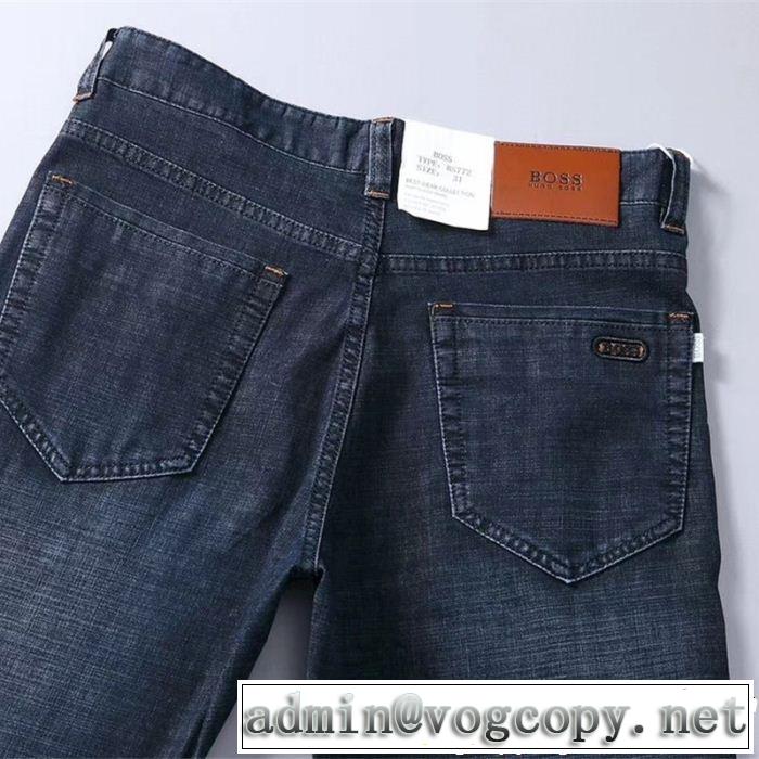 ヒューゴボス HUGO BOSS 2019夏ファション新品 デニムパンツ  季節をまたい新作アイテム
