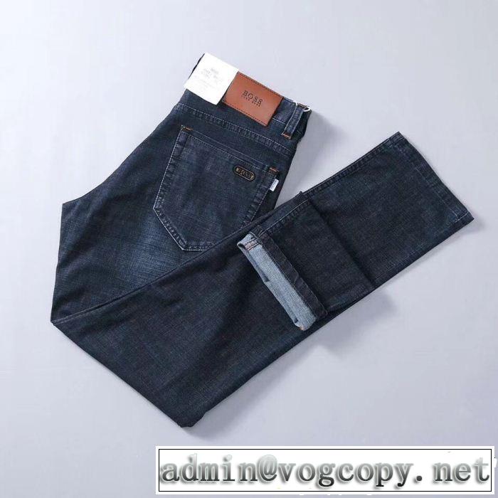 ストレートデニムパンツ 2019年の春夏に着たい HUGO BOSS ヒューゴボス 今風の着こなし新品