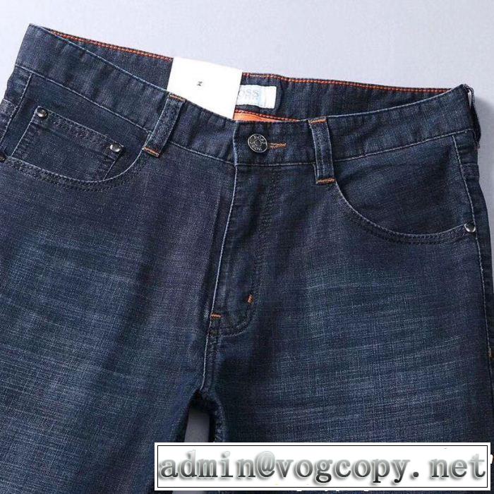 ストレートデニムパンツ 2019年の春夏に着たい HUGO BOSS ヒューゴボス 今風の着こなし新品