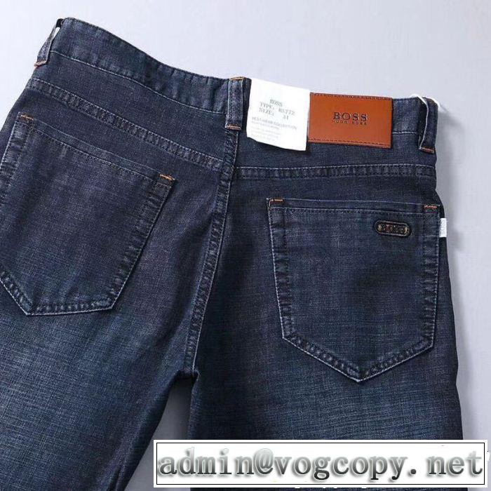 ストレートデニムパンツ 2019年の春夏に着たい HUGO BOSS ヒューゴボス 今風の着こなし新品