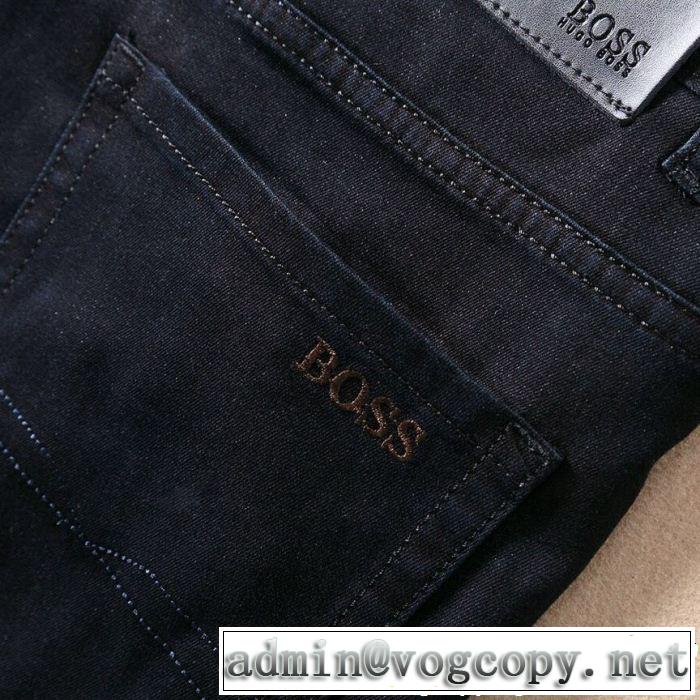 テーパードデニムパンツ ヒューゴボス HUGO BOSS 2019年春夏流行ファッション 派手すぎず