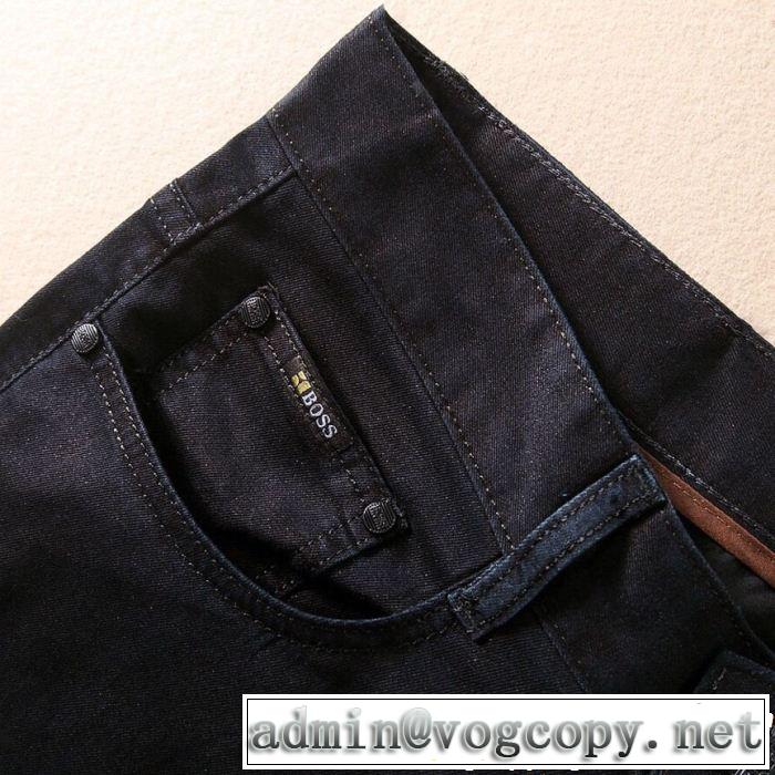 テーパードデニムパンツ ヒューゴボス HUGO BOSS 2019年春夏流行ファッション 派手すぎず