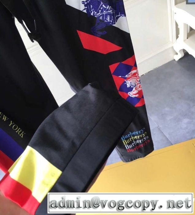 目を引く存在感抜群   魅力的な今年らしい バーバリー BURBERRY  2019春夏の大注目トレンドスエットパンツ