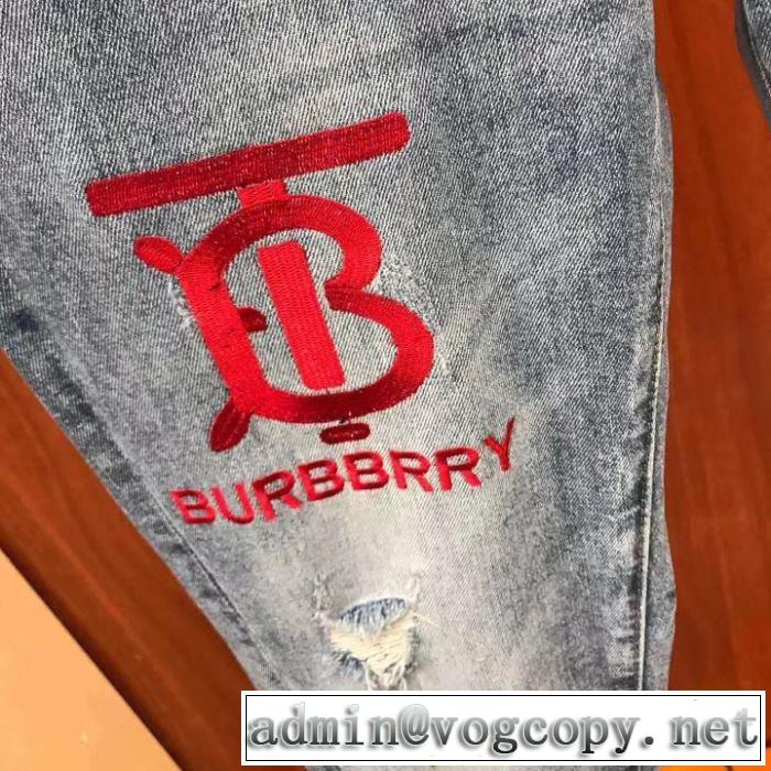 トレンド感があって涼しげ バーバリー BURBERRY  着回し力も抜群です！ ジーパン パンツ 2019SS