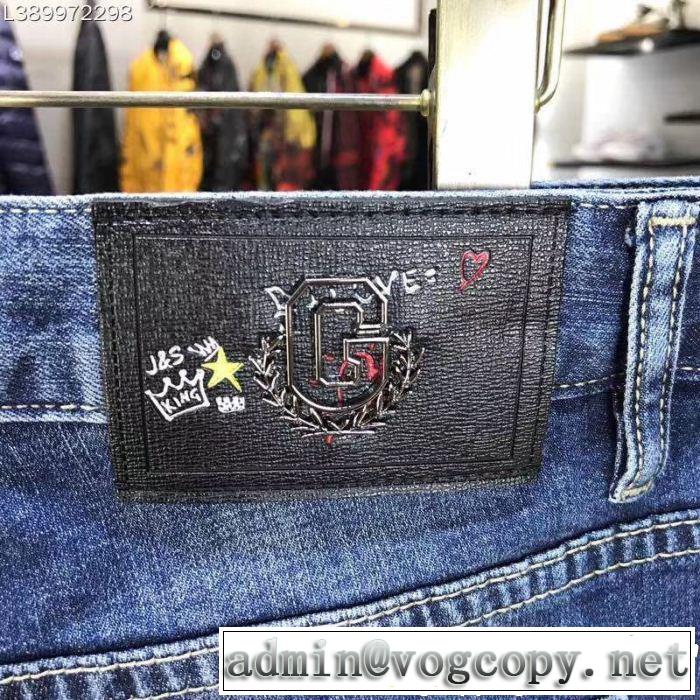 デニムパンツ  今旬のシルエットバランス ドルチェ＆ガッバーナ Dolce&Gabbana 2019年最新ファッション