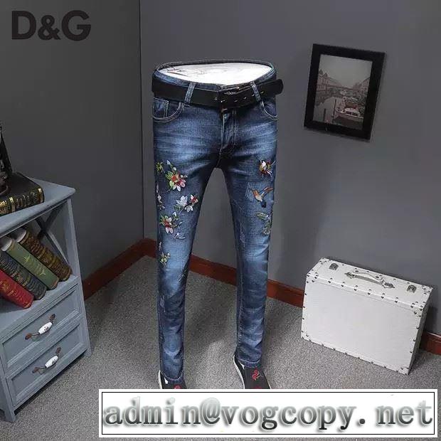 春夏の流行り2019新品 おしゃれデザインも大人気  ドルチェ＆ガッバーナ Dolce&Gabbana ブランド ジーンズ