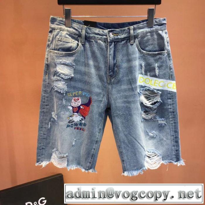 クールな印象を引き立て ドルチェ＆ガッバーナ Dolce&Gabbana 2019SS デニムパンツ夏ファッションのおすすめ