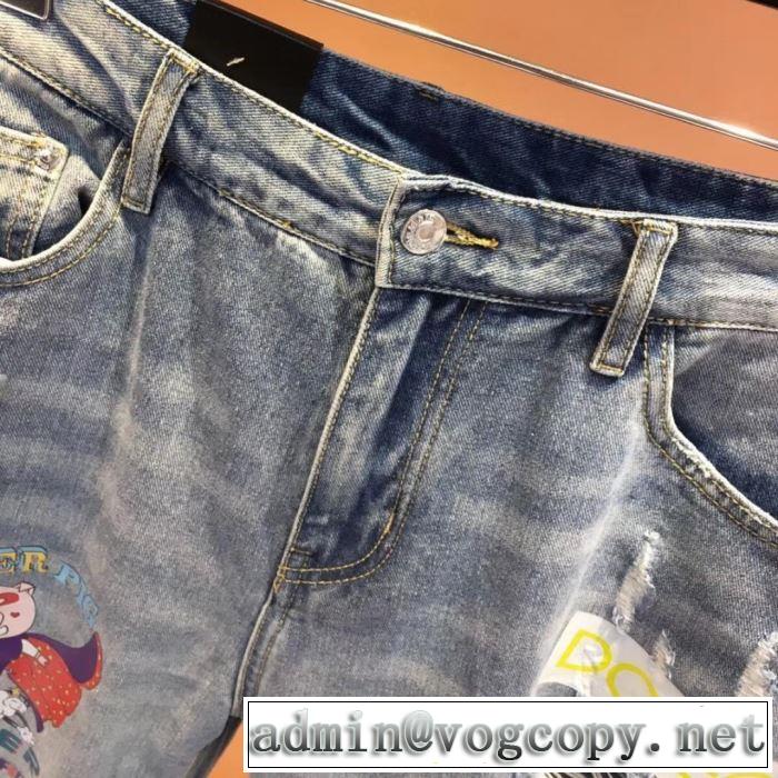 クールな印象を引き立て ドルチェ＆ガッバーナ Dolce&Gabbana 2019SS デニムパンツ夏ファッションのおすすめ