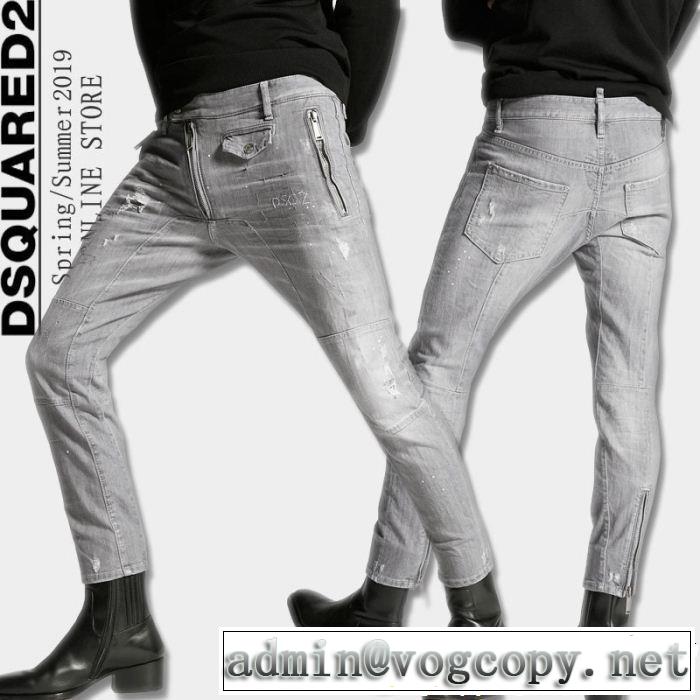  リラックススタイルが実現 ディースクエアード DSQUARED2 デニムパンツ 清涼感とカジュアルスタイル