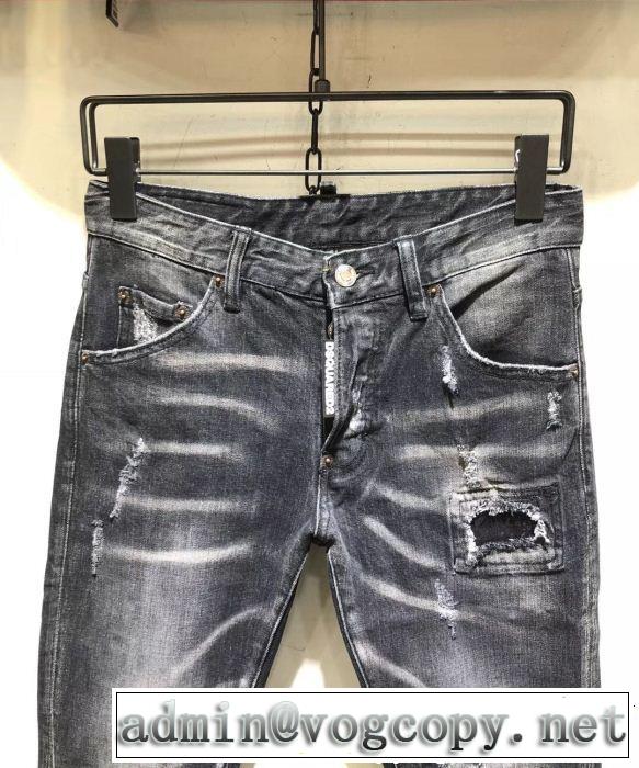 2019春夏人気トレンドアイテム ディースクエアード DSQUARED2 テーパードデニムパンツ