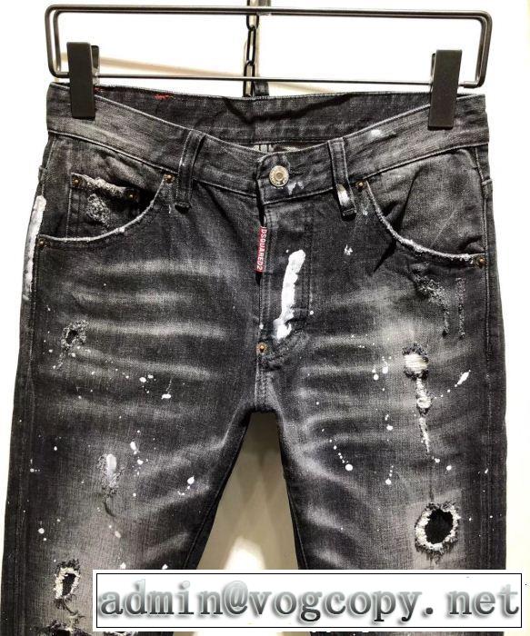 《2019年》今、注目のストリート ディースクエアード DSQUARED2 テーパードデニムパンツ