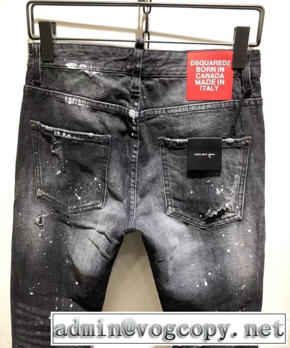 《2019年》今、注目のストリート ディースクエアード DSQUARED2 テーパードデニムパンツ