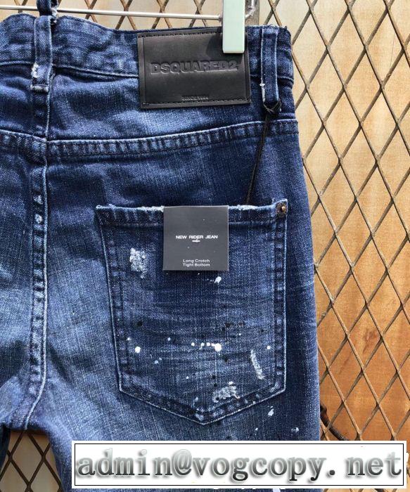 2019春夏は人気定番 抜け感のあるキレイめ ディースクエアード DSQUARED2 テーパードデニムパンツ