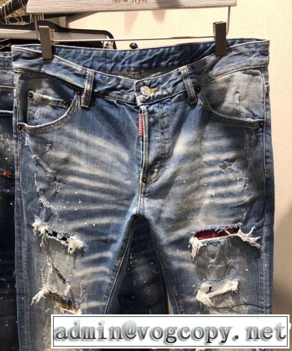 【2019年】夏のファッション 抜け感スゴイ ディースクエアード DSQUARED2 テーパードデニムパンツ