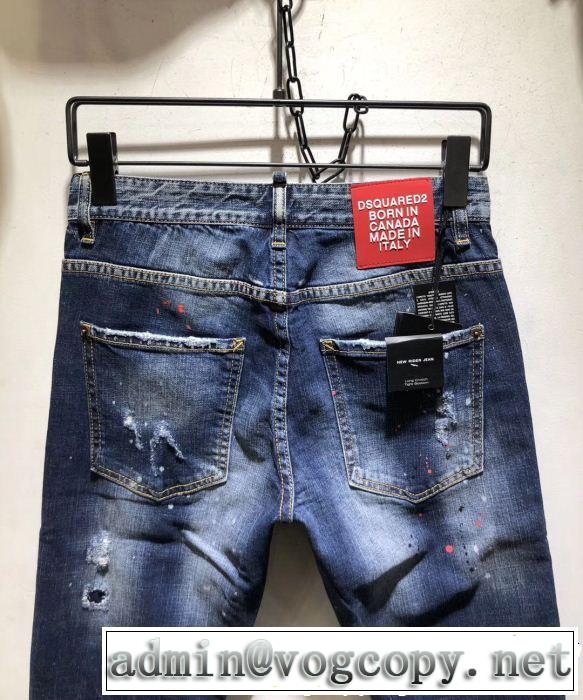 テーパードデニムパンツ 2019春夏トレンドアイテム 通勤の定番 ディースクエアード DSQUARED2
