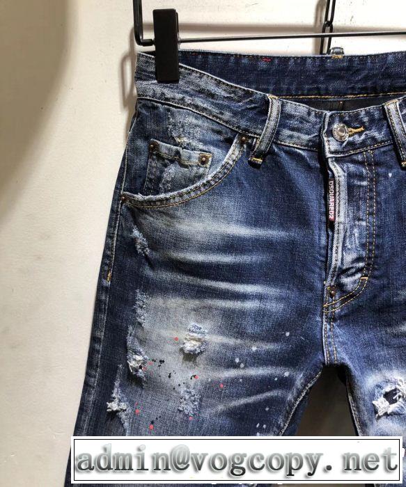 テーパードデニムパンツ 2019春夏トレンドアイテム 通勤の定番 ディースクエアード DSQUARED2