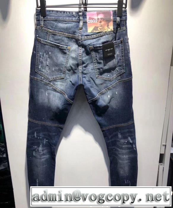 テーパードデニムパンツ 春夏の流行り2019新品 ディースクエアード DSQUARED2 今年もトレンド