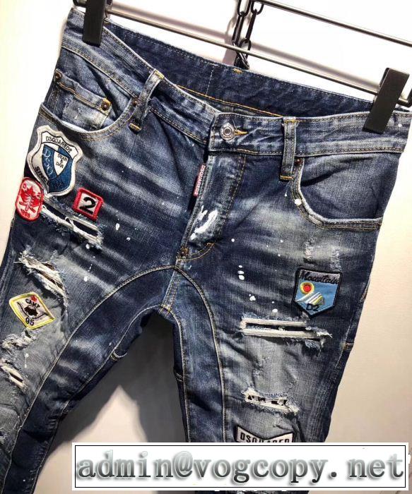 テーパードデニムパンツ 春夏の流行り2019新品 ディースクエアード DSQUARED2 今年もトレンド