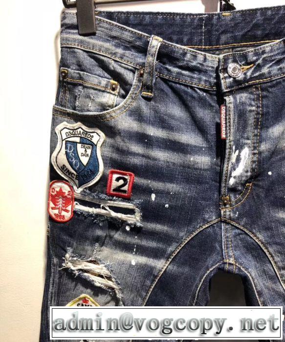 テーパードデニムパンツ 春夏の流行り2019新品 ディースクエアード DSQUARED2 今年もトレンド