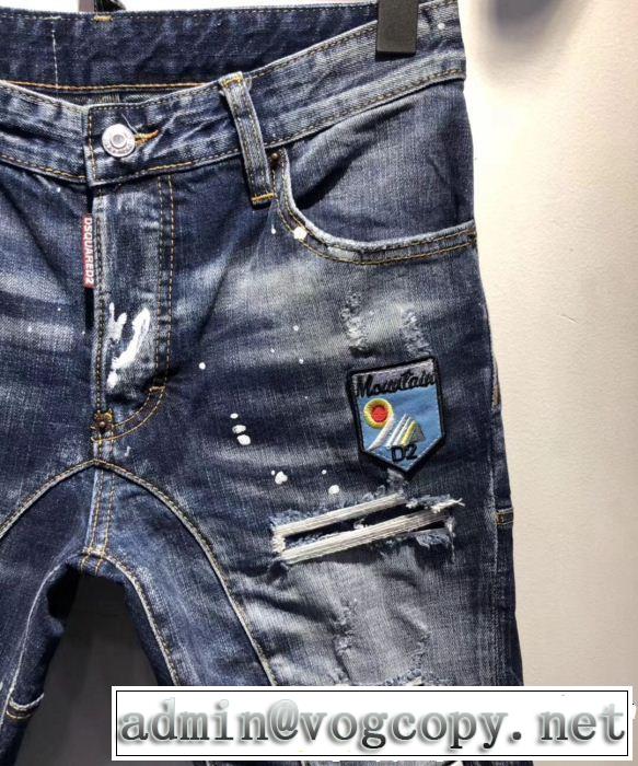 テーパードデニムパンツ 春夏の流行り2019新品 ディースクエアード DSQUARED2 今年もトレンド
