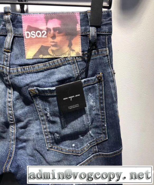 テーパードデニムパンツ 春夏の流行り2019新品 ディースクエアード DSQUARED2 今年もトレンド