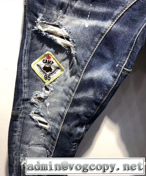 テーパードデニムパンツ 春夏の流行り2019新品 ディースクエアード DSQUARED2 今年もトレンド
