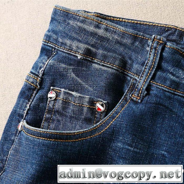 2019夏ファション新品 夏キレ味をプラス ディースクエアード DSQUARED2 テーパードデニムパンツ