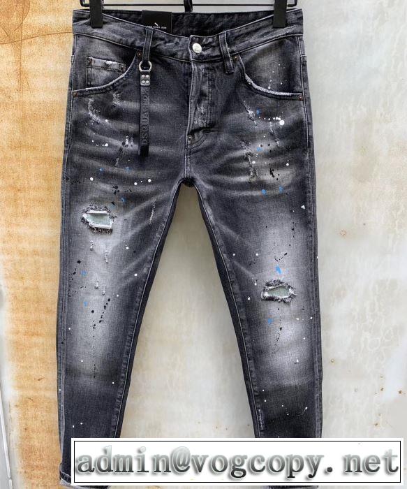 《2019年》今、注目のストリート ディースクエアード  優しい雰囲気スタイリッシュにDSQUARED2 ジーパン パンツ