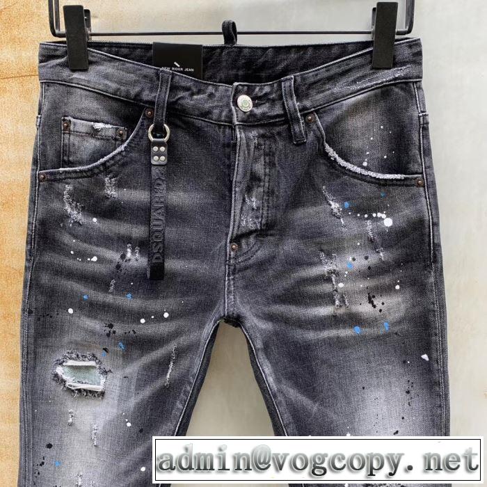《2019年》今、注目のストリート ディースクエアード  優しい雰囲気スタイリッシュにDSQUARED2 ジーパン パンツ