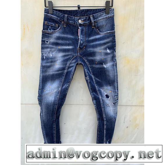 優雅で都会的な装いに仕上げ  DSQUARED2 ジーパン パンツ ディースクエアード キレイめ感が強い 2019SS