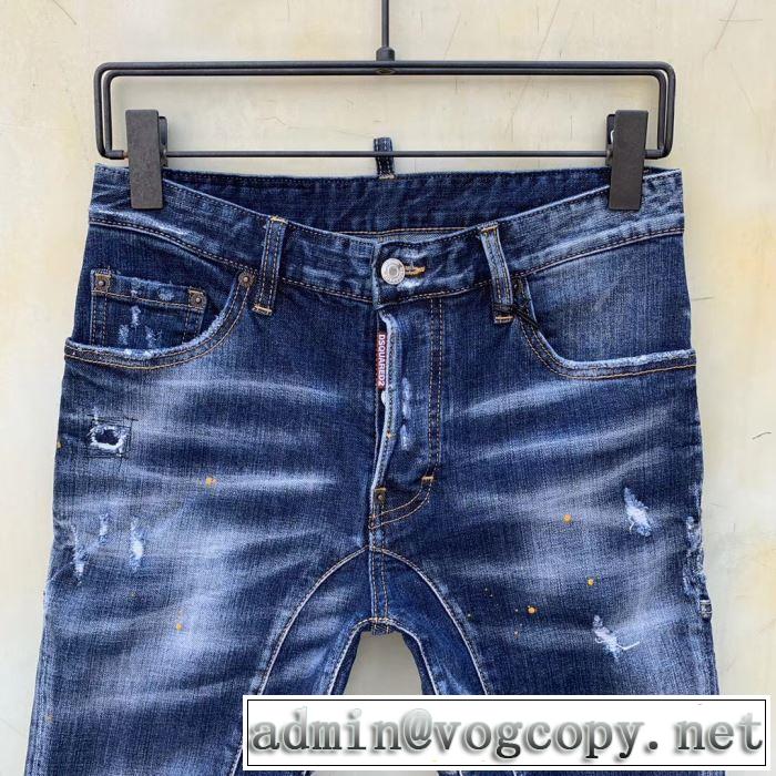 優雅で都会的な装いに仕上げ  DSQUARED2 ジーパン パンツ ディースクエアード キレイめ感が強い 2019SS