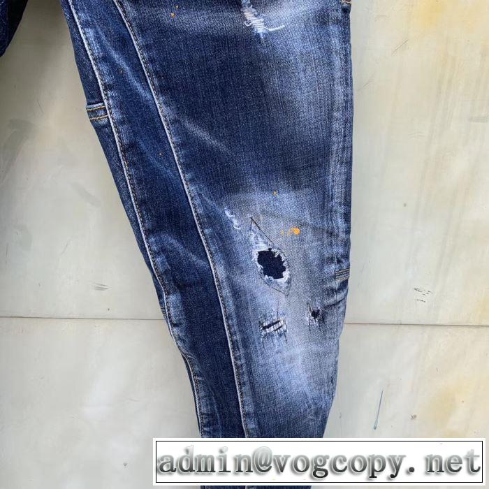 優雅で都会的な装いに仕上げ  DSQUARED2 ジーパン パンツ ディースクエアード キレイめ感が強い 2019SS