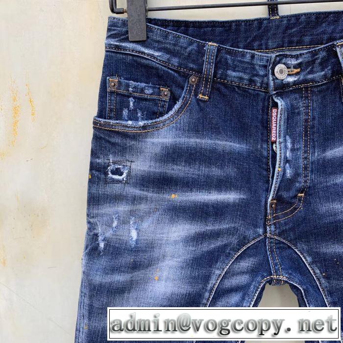 ディースクエアード2019春夏人気トレンドアイテム DSQUARED2 ジーパン パンツ きちんと感をプラス