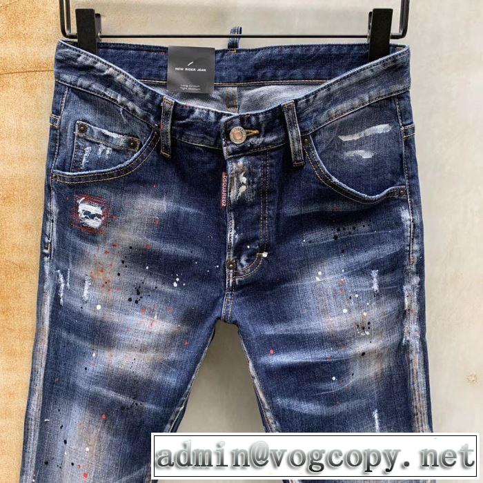 魅力的なカラー使い ディースクエアード DSQUARED2 2019年春夏シーズンの人気 ジーパン パンツ